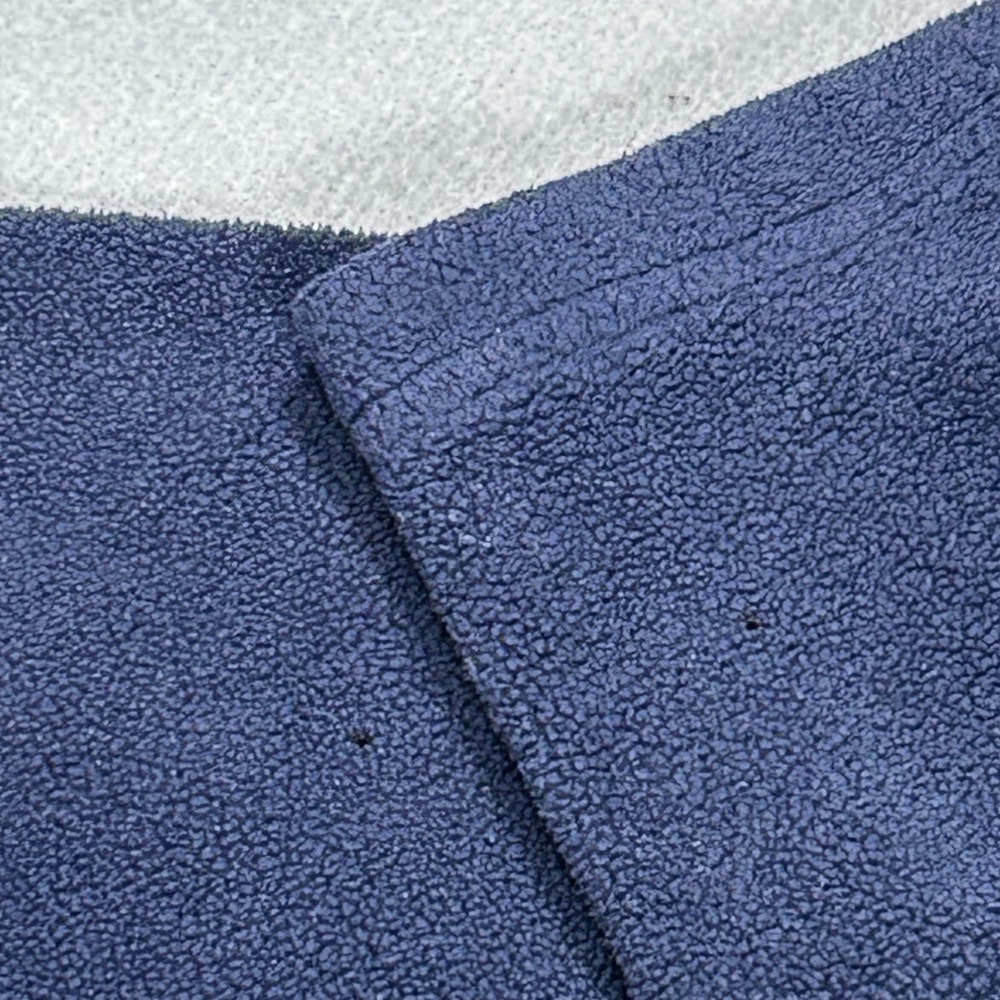 Vintage Nike Fleece Hoodie Navy Blue Arched Spellout Swoosh Mens XXL Pullover - Picture 4 of 11